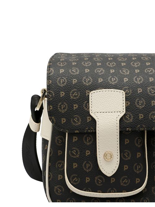 Borsa Messenger Heritage Logo Classic Nero/avorio POLLINI | TE8421PP04Q11/00C